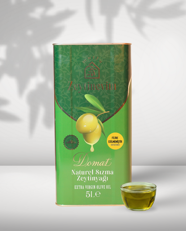 Domat Erken Hasat - Soğuk Sıkım Filtresiz Zeytinyağı 5 Lt