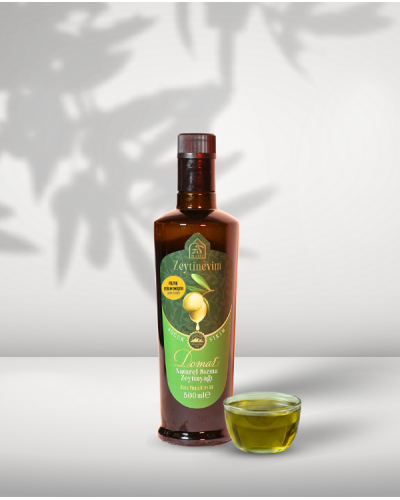 Domat Erken Hasat - Filtresiz Soğuk Sıkım Zeytinyağı 500 ml Premium Şişe