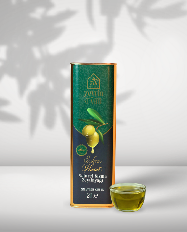 Edremit Erken Hasat - Soğuk Sıkım Zeytinyağı - 2 Lt