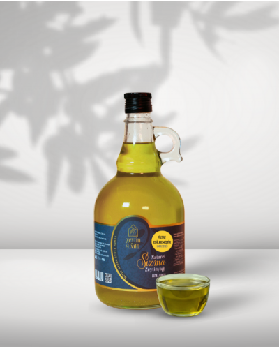 Edremit - Natürel Sızma Soğuk Sıkım Filtresiz Zeytinyağı 1 Lt Klasik Şişe