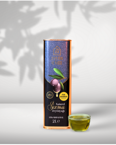 Edremit - Soğuk Sıkım Filtresiz Naturel Sızma Zeytinyağı - 2 Lt