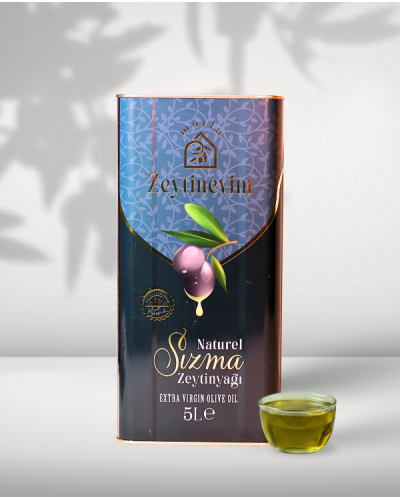 Edremit - Soğuk Sıkım Naturel Sızma Zeytinyağı 5 Lt