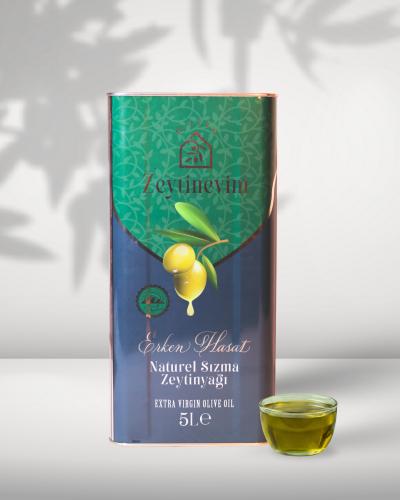 Edremit Erken Hasat - Soğuk Sıkım Zeytinyağı - 5 Lt