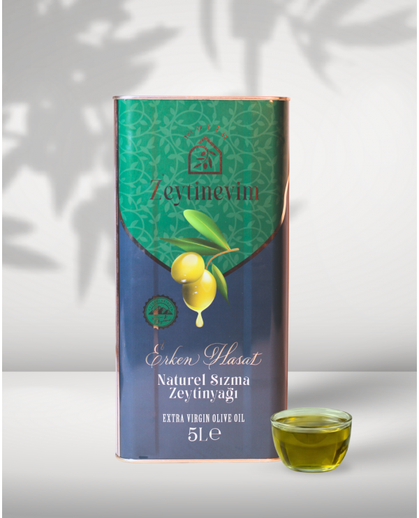 Edremit Erken Hasat - Soğuk Sıkım Zeytinyağı - 5 Lt
