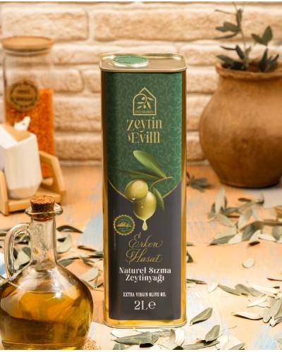 Erken Hasat Naturel Sızma Zeytinyağı 2 L Teneke