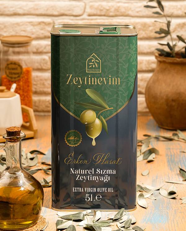 Erken Hasat Naturel Sızma Zeytinyağı 5 L Teneke